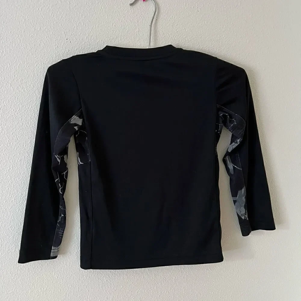 Nike Spray Painted Swoosh Long Sleeve Tee Shirt